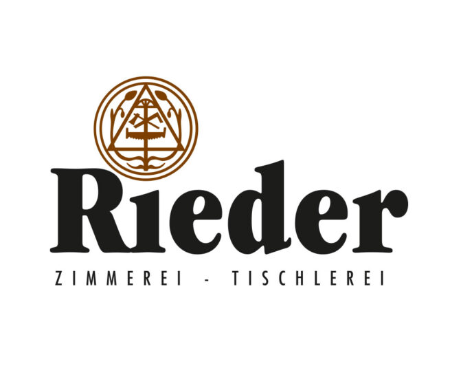 Grafische Gestaltung Logo Zimmerei Tischlerei Rieder Terenten Pustertal Südtirol